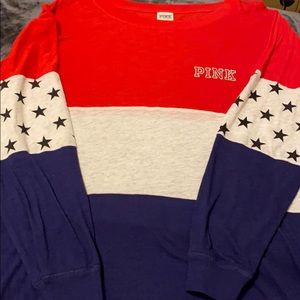 Victoria’s Secret Pink ‘Merica long sleeve top L